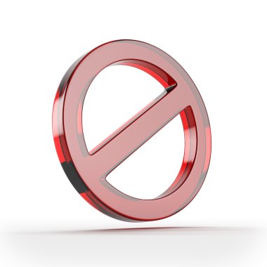 Red forbidden sign clipart