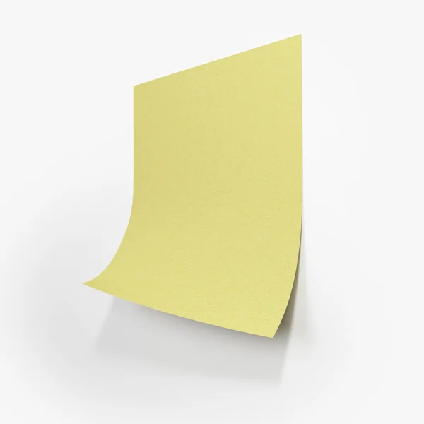 Yellow stick note — Stock Photo, Image