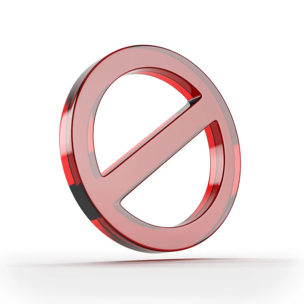 Red forbidden sign — Stock Photo, Image