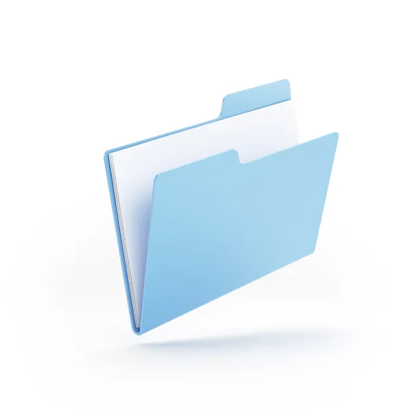 Blue file folder — Stock Photo, Image