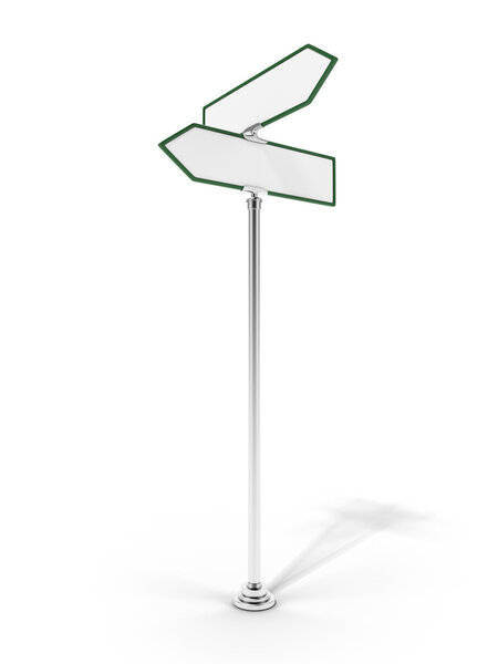 Два пустых дорожных знака
