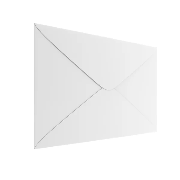 Envelope branco em branco — Fotografia de Stock