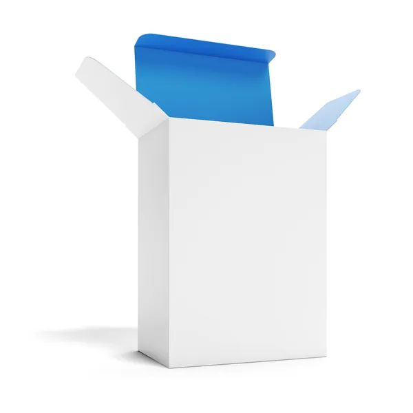 White opened box — Stock Photo, Image