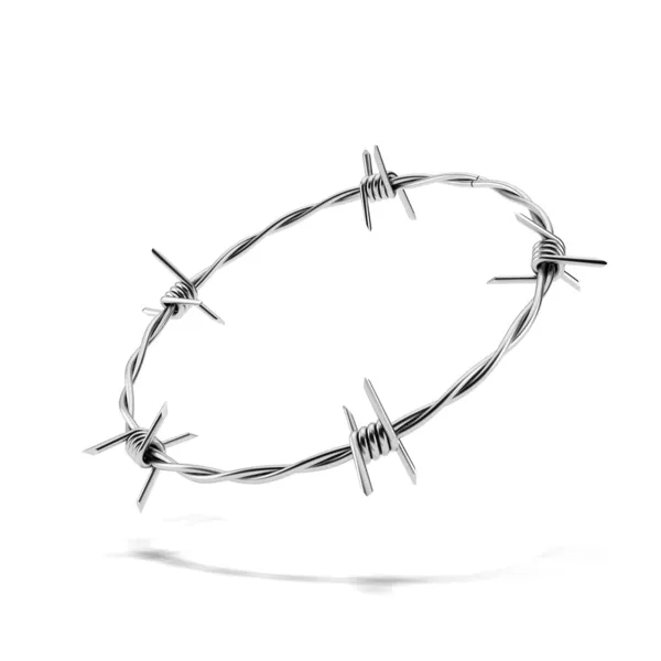 Barbed wire wreath — Stock Photo, Image