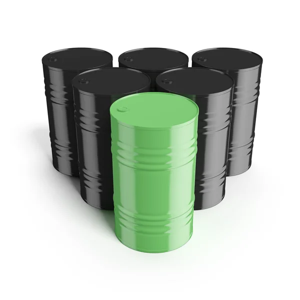 Barile di riciclaggio verde — Foto Stock