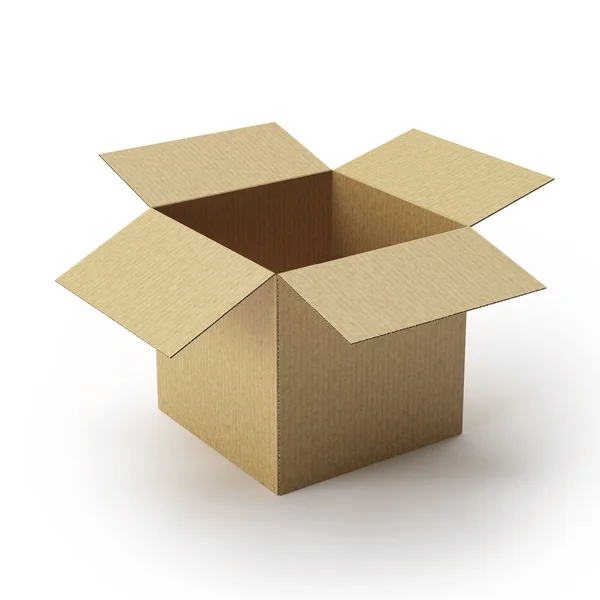 Opened Carton Box . — Stock Photo, Image