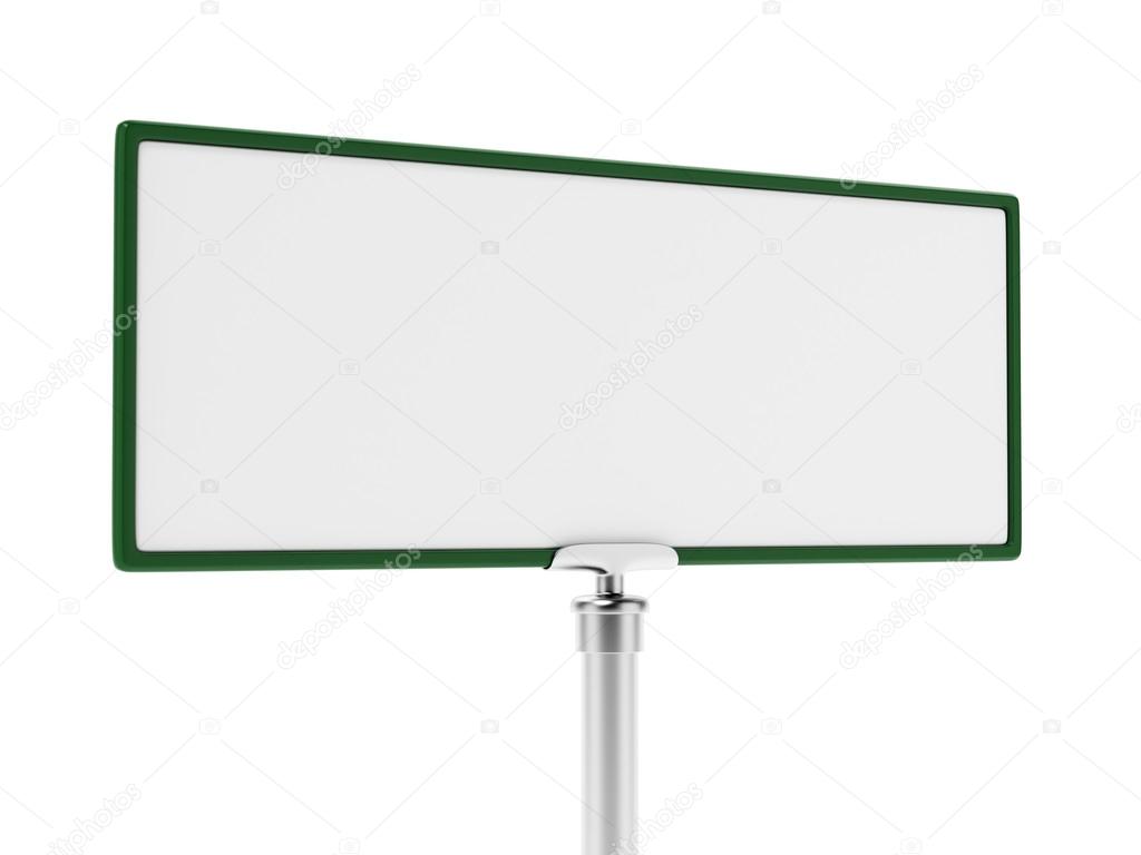 Blank Road Sign