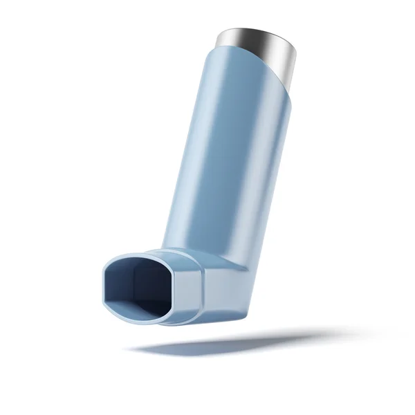 Blå medicin inhalator — Stockfoto