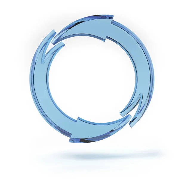 Blue circular arrows — Stock Photo, Image