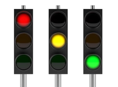 trafik ışıkları küme