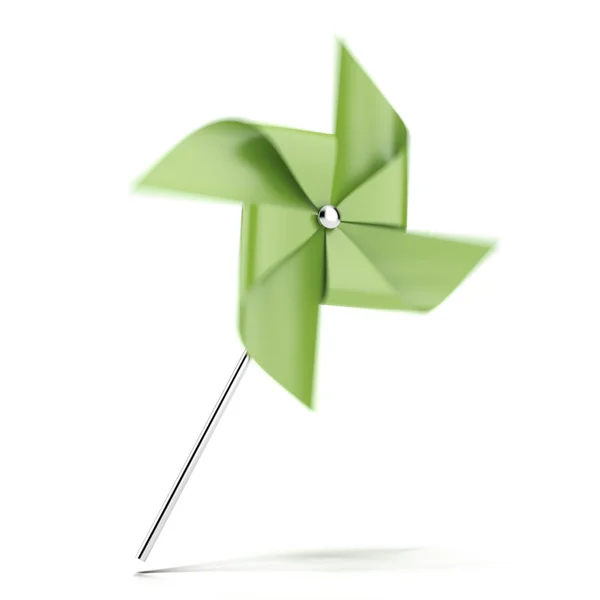 Green pinwheel — Stock Photo, Image