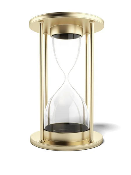 Reloj de arena de oro vacío — Foto de Stock
