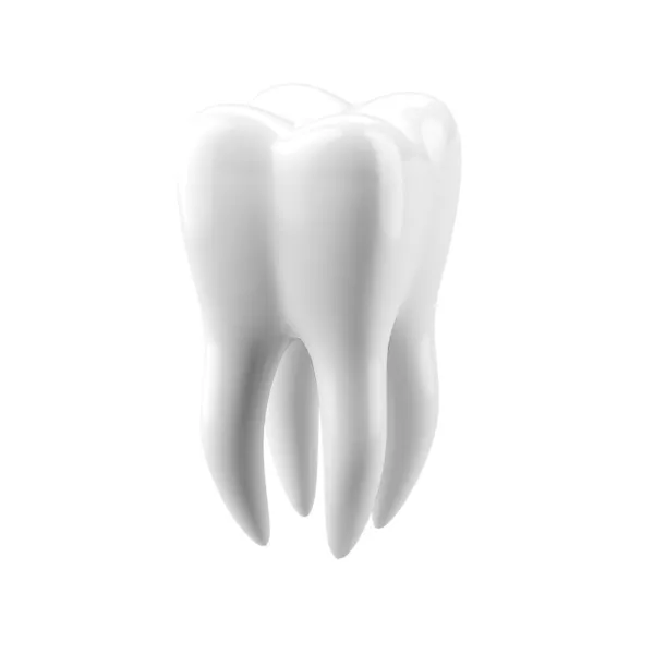 Dente bianco — Foto Stock