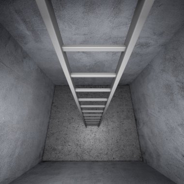 Merdivenler dolaptan çıkıyor.