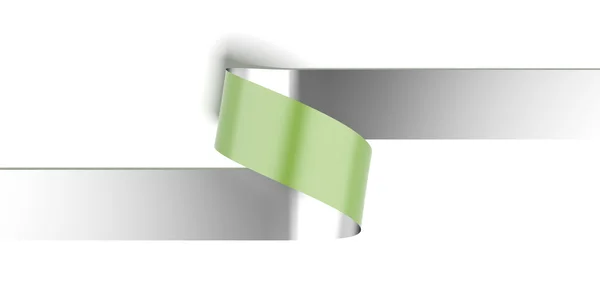 Green torn paper — Stock Photo, Image