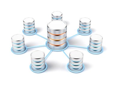 Network database clipart