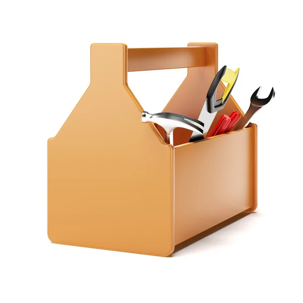 Orange verktygslådan — Stockfoto