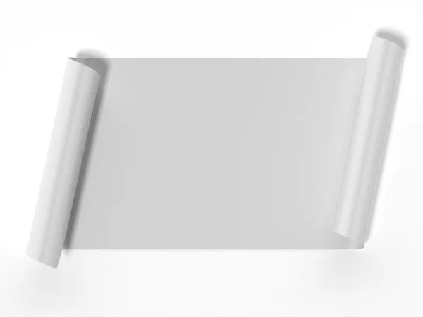 Blank white roll — Stock Photo, Image