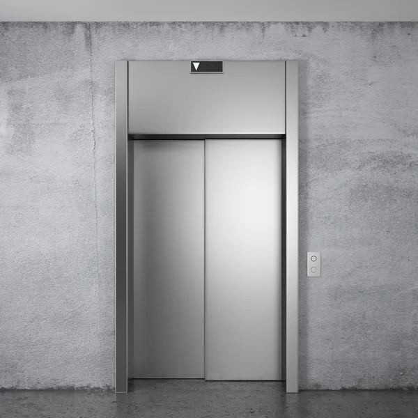 Moderne lift met gesloten deuren — Stockfoto