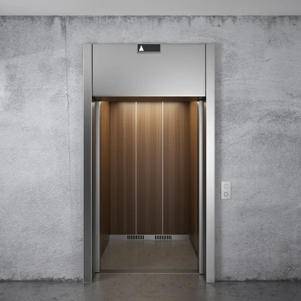 Elevator with opened doors — Stock Photo, Image