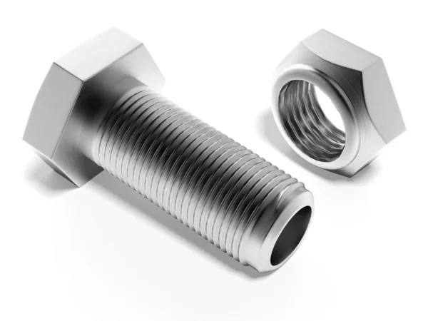 Bolt and nut — Stock Photo, Image