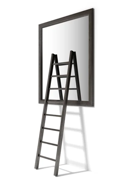 Miroir et échelle — Photo