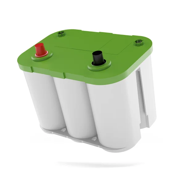 Grön bilbatteri — Stockfoto