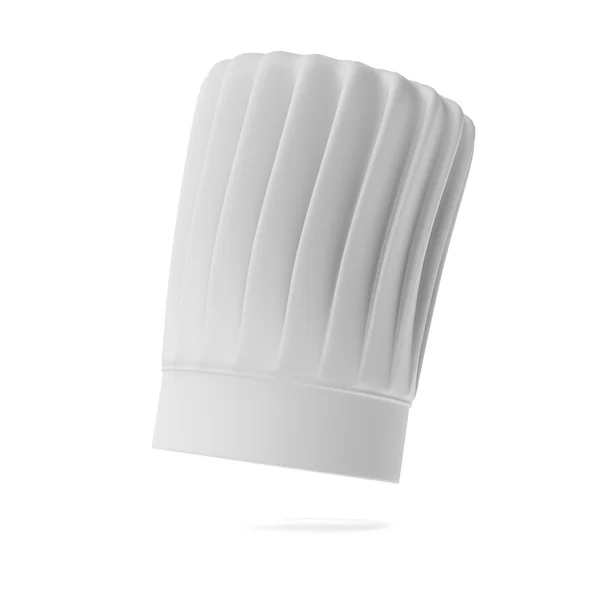 Bílý vysoký kuchař klobouk — Stock fotografie