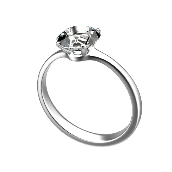 Διαμάντι δαχτυλίδι γαμήλιο δώρο — Φωτογραφία Αρχείου