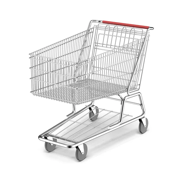 Empty shopping cart — Stock Photo, Image