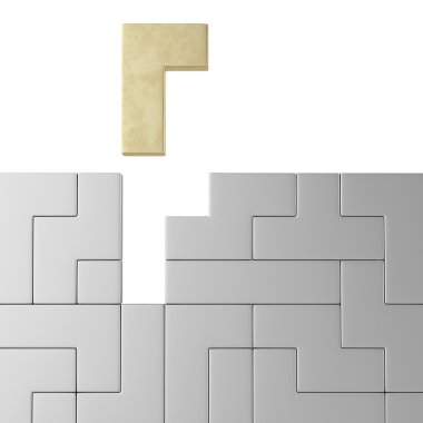 tetris oyunu altın şeklinde kavramı