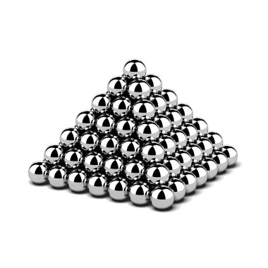 Piramit metal topları