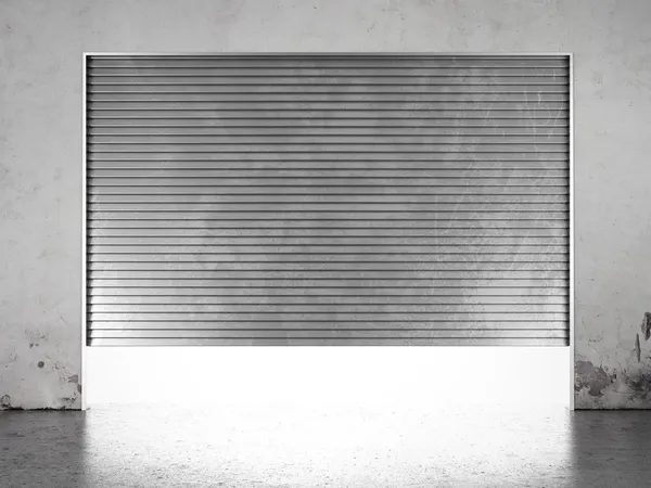 Proyector iluminado de puerta de persiana enrollable — Foto de Stock