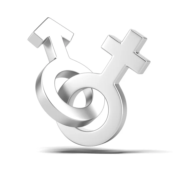 Male and female sex symbols — Stock Photo, Image