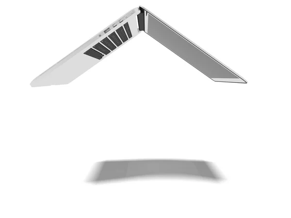 Laptop, mint a ház tető — Stock Fotó
