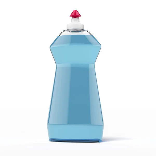 Blue cleaner bottle — Stock Photo, Image