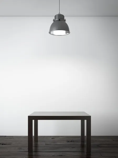Маленький стол в интерьере — стоковое фото