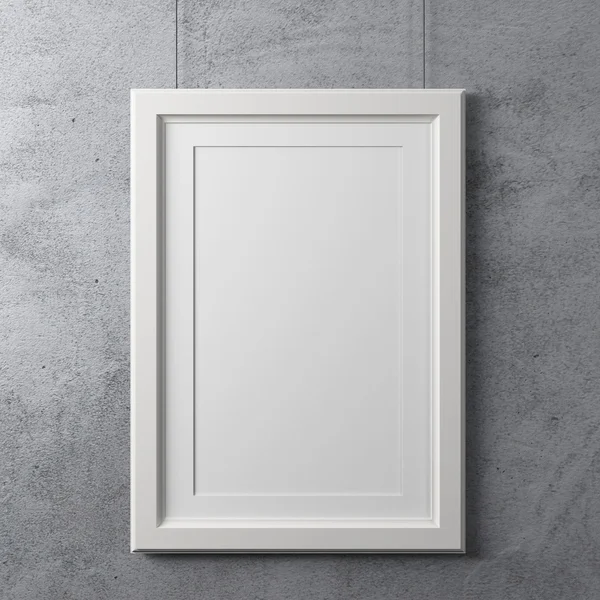 Blank white frame — Stock Photo, Image