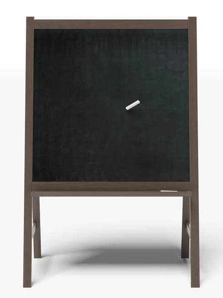 Blank blackboard with a piece chalk — Stock Photo, Image