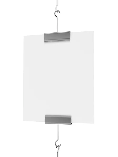 Blank post hanging — Stock Photo, Image