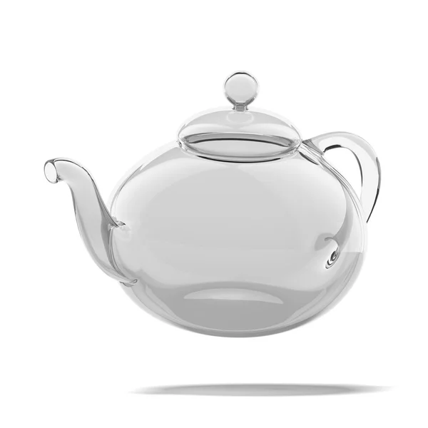 Empty glass teapot — Stock Photo, Image