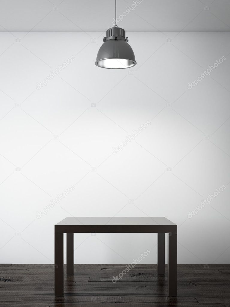 Small table in interior