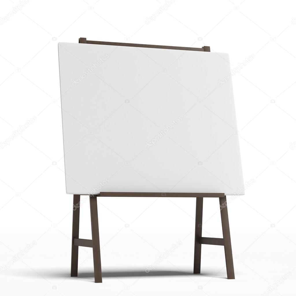 Easel with a blank sheet of white paper Stock Photo by ©ekostsov 29167159