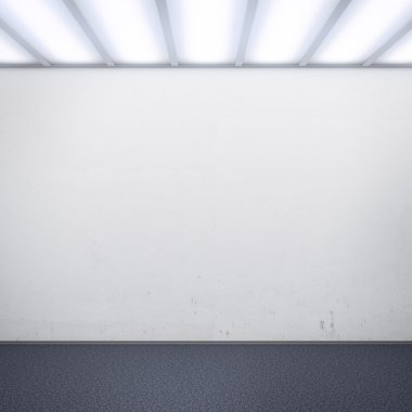 beyaz duvar ile modern bir iç