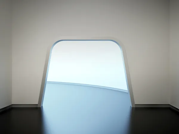 Futuristic door — Stock Photo, Image