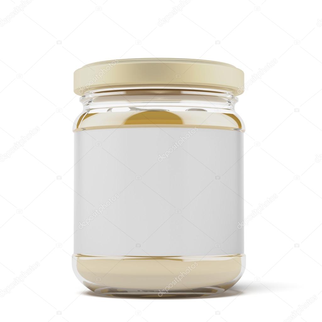 Honey in the bottle glass