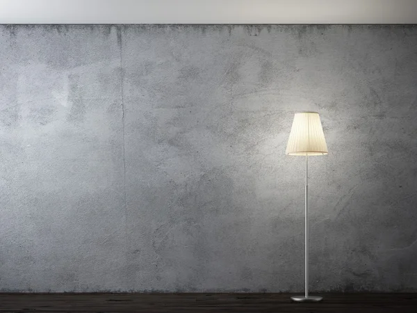 Floor lamp in interior — Stock Photo, Image