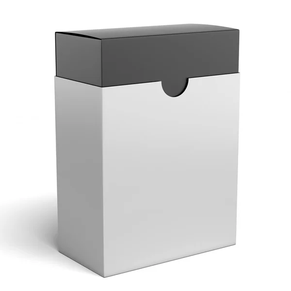 White box with black inside — Stock Photo, Image