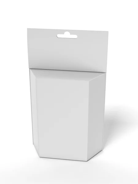 Fehér termék csomag doboz — Stock Fotó