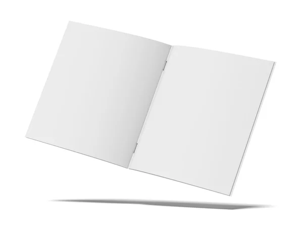 Folleto plegado en blanco — Foto de Stock